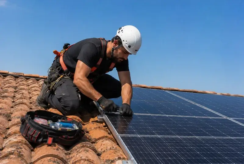 Maintenance et monitoring de panneaux solaires à Latrille